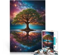 1000 Piece Jigsaw Puzzles for teenagers Cosmic Tree of Life~ Pattern assembly 26x38cm is ideal as gifts for the whole family for 14+