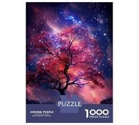 1000 Piece Jigsaw Puzzles for Teenagers Cosmic Tree Wall Art Print Puzzle for Adults Brain Teaser Game Birthday Present Help The Brain Exercise 38x26cm/1000pcs