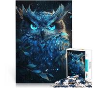 1000 Piece Jigsaw Puzzles for teenagers Cosmic Wonder Owl Herausfordernd Schwierig Wunschliste mit dem Weihnachtsmann75x50cm