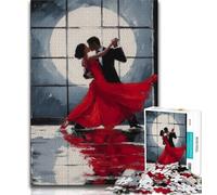 1000 Piece Jigsaw Puzzles for Teenagers Couple Dancing Oil Painting Puzzles for Teenagers,Challenging Game Gifts for Is Ideal As A Gift for The Whole Family 75x50cm
