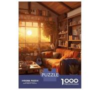1000 Piece Jigsaw Puzzles for Teenagers Cozy Bookworm Corner Jigsaw for Adults Relax Games Hand Speed Race Deal As Gifts for The Whole Family 52x38cm/1000pcs