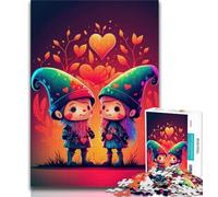 1000 Piece Jigsaw Puzzles for Teenagers Creature Love Duo 1000 Piece Puzzle,Challenging Family Activity Games DIY Toy for Home Wall Decor Gifts 75x50cm