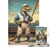 1000 Piece Jigsaw Puzzles for Teenagers Cretaceous Dino Champ Home Decoration Toys Secret Santa Gifts Educational Game Help The Brain Exercise Size 38x52cm