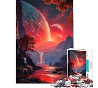 1000 Piece Jigsaw Puzzles for Teenagers Crimson Convergence Jigsaw for Adults Hands-on Game Analysis And Logic Stress Reduction Gifts (Size 38x52cm)