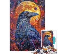 1000 Piece Jigsaw Puzzles for Teenagers Crow Space Brain Intelligence Challenge Addictive Toys Family Games A Work of Art Gifts Ideas (size 38x52cm)