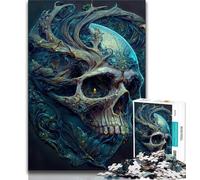 1000 Piece Jigsaw Puzzles for Teenagers Crystal Skull Puzzles for Teenagers,Challenging Game Gifts for Is Ideal As A Gift for The Whole Family 75x50cm