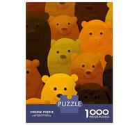 1000 Piece Jigsaw Puzzles for Teenagers Cute Bears Jigsaw for Adults Hands-on Game Pattern Assembly for Birthday, Chrismas 70x50cm/1000pcs