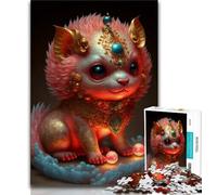 1000 Piece Jigsaw Puzzles for Teenagers Cute Dragon Baby 1000 Piece Puzzle,Unique Birthday And Gifts for Age 14 Years Up 38x26cm