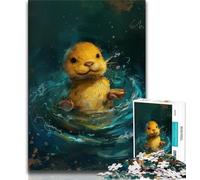 1000 Piece Jigsaw Puzzles for Teenagers Cute Little Yellow Otter 1000 Piece Jigsaw,Family Activity Fun at Home Activities, Birthday Present,Travel Gifts (size 38x26cm)