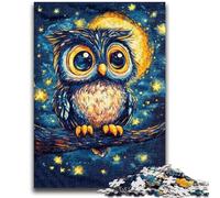 1000 Piece Jigsaw Puzzles for Teenagers Cute Owl for And 14 Years And over Educational Challenge Fun Activities at Home, Birthday Gifts, Travel Gifts 26x38cm