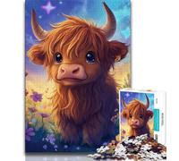 1000 Piece Jigsaw Puzzles for Teenagers Cute Yak Baby Puzzles,Learning Educational Toys Family Games Unique Birthday And Gifts (size 38x26cm)