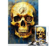 1000 Piece Jigsaw Puzzles for Teenagers Dada Skull One 1000 Jigsaw Puzzle Educational Games Secret Santa Gifts Difficult Hard (38x26cm)