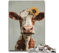 1000 Piece Jigsaw Puzzles for Teenagers Dairy Cow Challenging Game And Family Play Wall Decoration Unique Birthday And Xmas Gifts 50x75cm