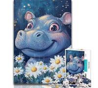 1000 Piece Jigsaw Puzzles for Teenagers Daisy And Hippo Puzzles,Educational Games Home Decoration Birthday Present, Gifts, Wall Art 26x38cm