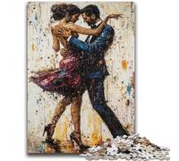 1000 Piece Jigsaw Puzzles for Teenagers Dancing Couple Jigsaw,for Educational Game Challenge Toy Birthday Present, Gifts, Wall Art (75x50cm)