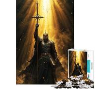1000 Piece Jigsaw Puzzles for Teenagers Dark Knight with Staff Toy Intellectual Game Hands-on Game Stress Reliever Great Gifts for Games (Size 38x52cm)