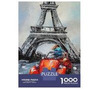 1000 Piece Jigsaw Puzzles for Teenagers Date in Paris Jigsaw for Adults Relax Games Hand Speed Race Deal As Gifts for The Whole Family 70x50cm/1000pcs