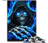 1000 Piece Jigsaw Puzzles for Teenagers Death Skull for Educational Game Challenge Toy Artists Collection, Fine Art (size 50x75cm)