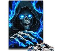 1000 Piece Jigsaw Puzzles for Teenagers Death Skull Toys Educational Games Stress Relieving Parent-child Interaction for Ages 14+ 50x75cm