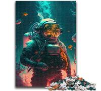 1000 Piece Jigsaw Puzzles for Teenagers Deep End Celestial Diver Challenging Game Toys for Is Ideal As A Gift for The Whole Family 50x75cm