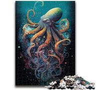 1000 Piece Jigsaw Puzzles for Teenagers Deep Sea Octopus Puzzles for Teenagers,Decompressing Intellectual Educational Toy Perfect Decoration (38x26cm)