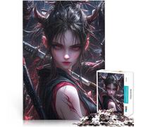 1000 Piece Jigsaw Puzzles for teenagers Demon Slayer Girl Staycation: Zeit totschlagen Geschenkideen52x38cm