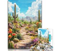 1000 Piece Jigsaw Puzzles for Teenagers Desert Plant Landscape Teenager Jigsaw,Relax Games Is Ideal As A Gift for The Whole Family 75x50cm