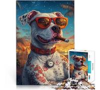 1000 Piece Jigsaw Puzzles for teenagers Dog Boss For Family Fun 26x38cm is ideal as a gift for the whole family Suitable for and 14