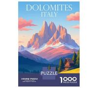1000 Piece Jigsaw Puzzles for Teenagers Dolomites Italy Jigsaw for Adults Hands-on Game Pattern Assembly for Birthday, Chrismas 70x50cm/1000pcs