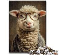 1000 Piece Jigsaw Puzzles for Teenagers Donkey with Glasses Teenager Jigsaw,Birthday Present, Gifts, Wall Art for Age 14 Years Up (26x38cm)