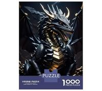1000 Piece Jigsaw Puzzles for Teenagers Dragon Metallic Silver Jigsaw for Adults DIY Toys Pattern Assembly Help The Brain Exercise 70x50cm/1000pcs
