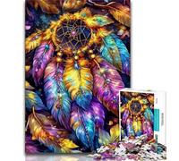1000 Piece Jigsaw Puzzles for Teenagers Dream Catcher Adult Puzzles,Stress Reliever Difficult Challenge Unique Home Decor And Gifts 38x26cm