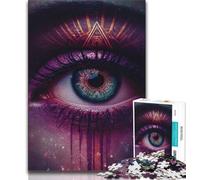 1000 Piece Jigsaw Puzzles for Teenagers Dream Eye Teenager Jigsaw,Family Activity Fun at Home Activities, Birthday Present,Travel Gifts 26x38cm