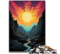 1000 Piece Jigsaw Puzzles for Teenagers Dreamy Beautiful Mountains Adult Puzzles,Stress Reliever Staycation Kill Time Enhance Love between Couples (50x75cm)