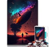 1000 Piece Jigsaw Puzzles for Teenagers Dreamy Surreal Sunset 1000 Piece Jigsaw,Educational Stress Relief Toy Great Gifts And Toys (size 38x26cm)