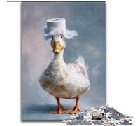 1000 Piece Jigsaw Puzzles for Teenagers Duck And Toilet Paper, Educational Toys for Is Ideal As A Gift for The Whole Family for And 14 Years Old (Size 50x75cm)