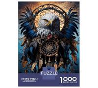 1000 Piece Jigsaw Puzzles for Teenagers Eagle Dreamcatcher Art Adult Puzzles Relaxing Games Enhance Memory Help The Brain Exercise 70x50cm/1000pcs