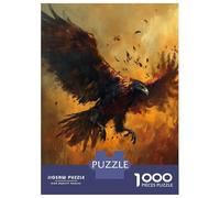 1000 Piece Jigsaw Puzzles for Teenagers Eagle in Flight Painting Adult Puzzles Family Games Difficult Challenge Deal As Gifts for The Whole Family 38x26cm/1000pcs
