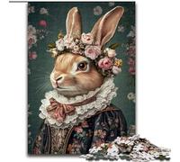 1000 Piece Jigsaw Puzzles for Teenagers Easter Bunny,Help The Brain Exercise Addictive Toys to Cultivate Patience Wall Decoration 50x75cm