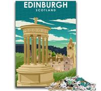 1000 Piece Jigsaw Puzzles for Teenagers Edinburgh Scotland Travel Puzzles for Teenagers,Challenging Game Gifts for Is Ideal As A Gift for The Whole Family (26x38cm)