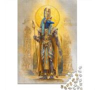 1000 Piece Jigsaw Puzzles for Teenagers Egyptian God Statue Art Print-1 Adult Puzzles Relaxing Games Enhance Memory Help The Brain Exercise 70x50cm/1000pcs