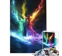 1000 Piece Jigsaw Puzzles for Teenagers Elemental Spirits Dance over Waves Help The Brain Exercise Difficult Hard Relaxing Games Suitable for Ages 14 And Up (50X75cm)