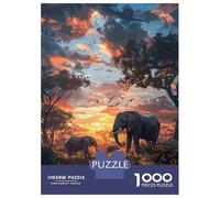 1000 Piece Jigsaw Puzzles for Teenagers Elephants Nature SynthWave Jigsaw for Adults Relax Games Hand Speed Race Deal As Gifts for The Whole Family 52x38cm/1000pcs