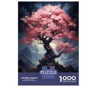 1000 Piece Jigsaw Puzzles for Teenagers Enchanted Cherry Blossom Tree Puzzle for Adults Brain Teaser Game Birthday Present Help The Brain Exercise 70x50cm/1000pcs