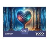 1000 Piece Jigsaw Puzzles for Teenagers Enchanted Forest Heart Adult Puzzles Toy Wall Decor A Work of Art for Birthday, Chrismas 52x38cm/1000pcs