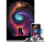 1000 Piece Jigsaw Puzzles for Teenagers Endless Love Space Adult Puzzles,Stress Reliever Difficult Challenge Unique Home Decor And Gifts 38x26cm