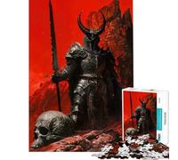 1000 Piece Jigsaw Puzzles for Teenagers Evil Demonic King Fun Activities at Home Perfect Decoration Anti-Stress Toys Suitable for Ages 14 And Up (38x26cm)