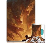 1000 Piece Jigsaw Puzzles for Teenagers Evil Dragon Teenager Jigsaw,Educational Games Home Decoration Suitable for Desktop Decoration (size 75x50cm)