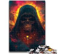 1000 Piece Jigsaw Puzzles for Teenagers Evil Skeleton Adult Puzzles,Learning Educational Toys Family Games Unique Birthday And Gifts (38x26cm)