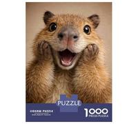 1000 Piece Jigsaw Puzzles for Teenagers Excited Prairie Dog Portrait Jigsaw for Adults Hands-on Game Pattern Assembly for Birthday, Chrismas 52x38cm/1000pcs